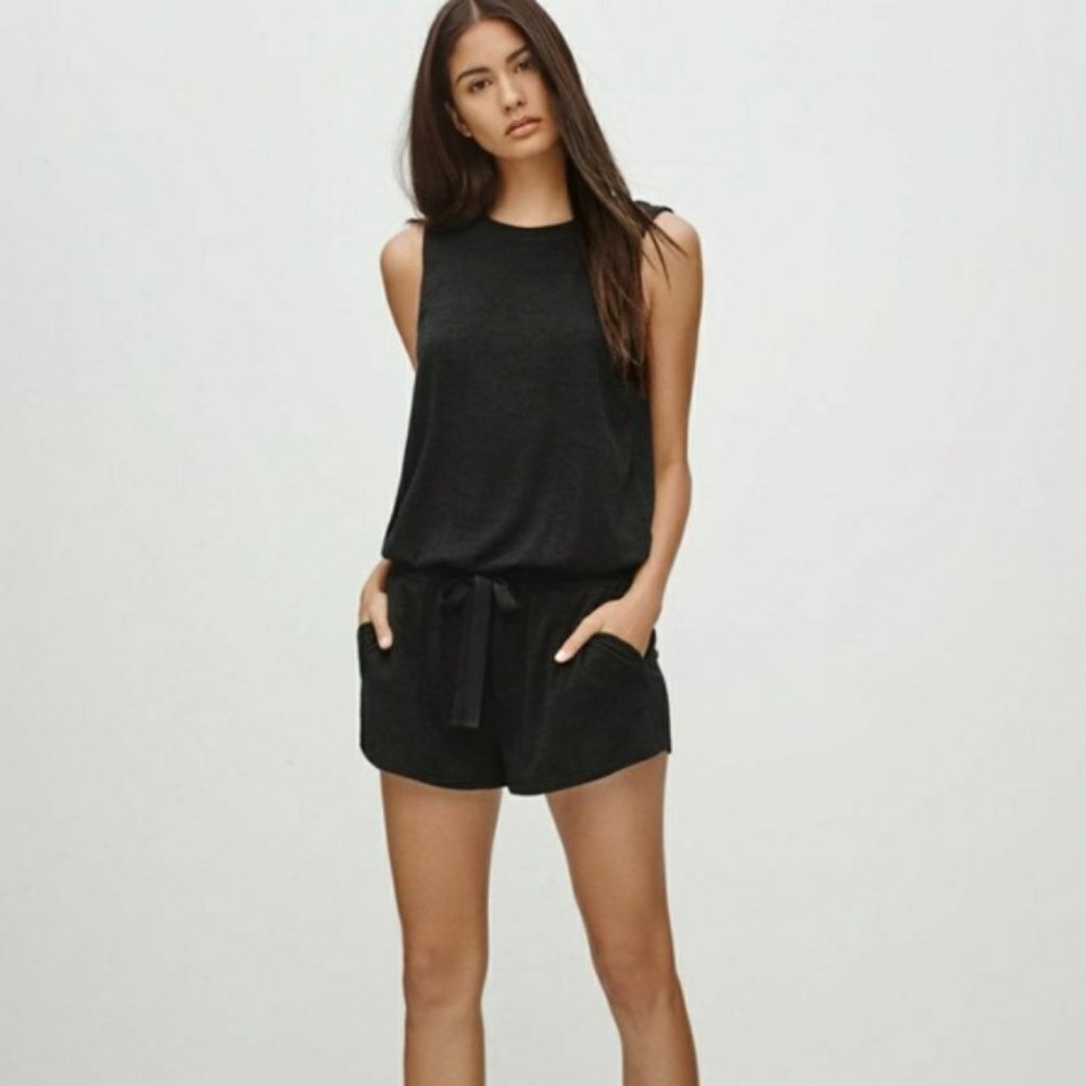 Aritzia Wilfred Free Izabel Romper Black